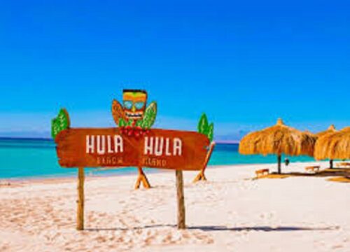 Plaża Hula Hula na łodzi luksusowej
